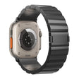 For Apple Watch Series 10 46mm One-Bead Magnetic Buckle Titanium Metal Watch Band(Black) - Watch Bands by PMc TechLife | Online Shopping South Africa | PMc TechLife | Buy Now Pay Later Mobicred