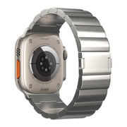 For Apple Watch Series 10 42mm One-Bead Magnetic Buckle Titanium Metal Watch Band(Silver)
