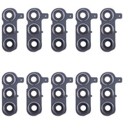 For Samsung Galaxy S24+ SM-S926B 10pcs Original Rear Camera Lens Cover(Silver)
