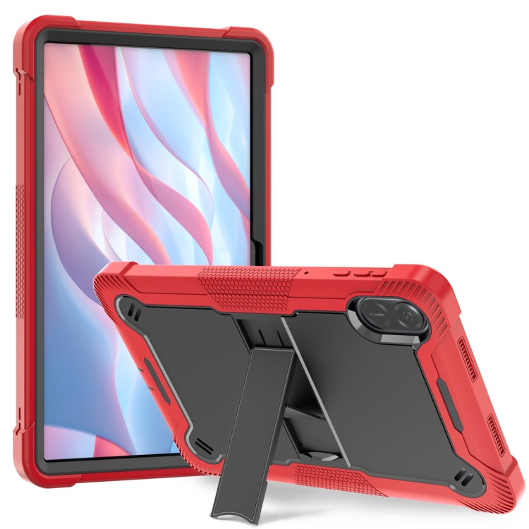 For Honor Pad X9 / X8 Pro Shockproof Silicone Hybrid PC Tablet Case with Holder(Black + Red) - Honor by PMC TechLife | Online Shopping South Africa | PMC TechLife | Buy Now Pay Later Mobicred
