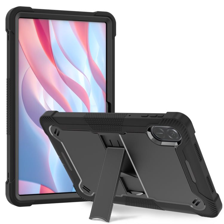 For Honor Pad X9 / X8 Pro Shockproof Silicone Hybrid PC Tablet Case with Holder(Black) - Honor by PMC TechLife | Online Shopping South Africa | PMC TechLife | Buy Now Pay Later Mobicred
