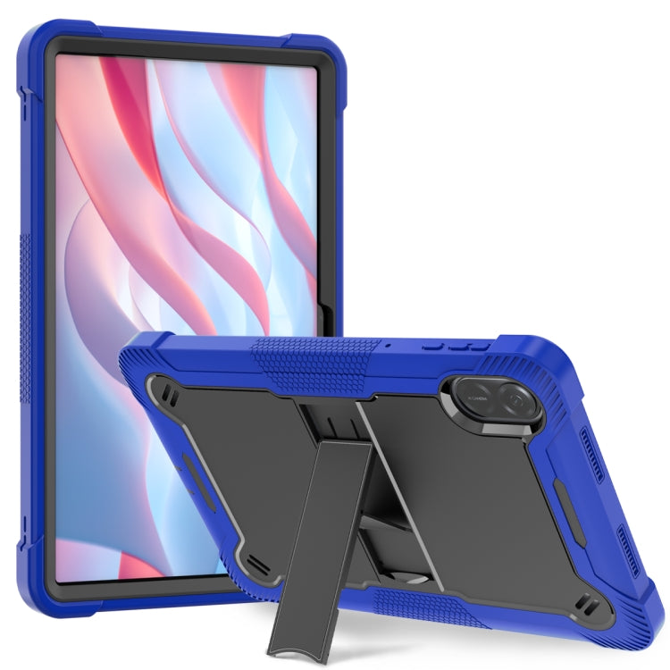 For Honor Pad X9 / X8 Pro Shockproof Silicone Hybrid PC Tablet Case with Holder(Black + Dark Blue) - Honor by PMC TechLife | Online Shopping South Africa | PMC TechLife | Buy Now Pay Later Mobicred
