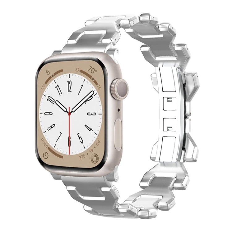 For Apple Watch SE 44mm Y Type Pure Titanium Watch Band(Silver) - free shipping - PMC TechLife - Order now!