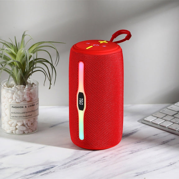 T&G TG675 Music Pulse Wireless Bluetooth Speaker with LED Light(Red)