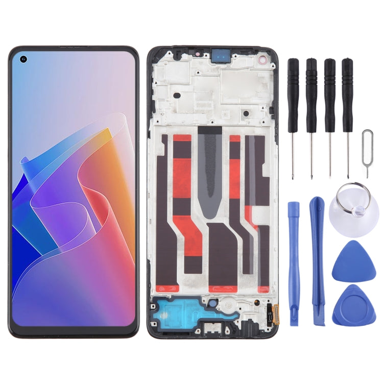For OPPO Reno7 Z 5G OLED LCD Screen Digitizer Full Assembly with Frame - LCD Screen by PMC TechLife | Online Shopping South Africa | PMC TechLife | Buy Now Pay Later Mobicred