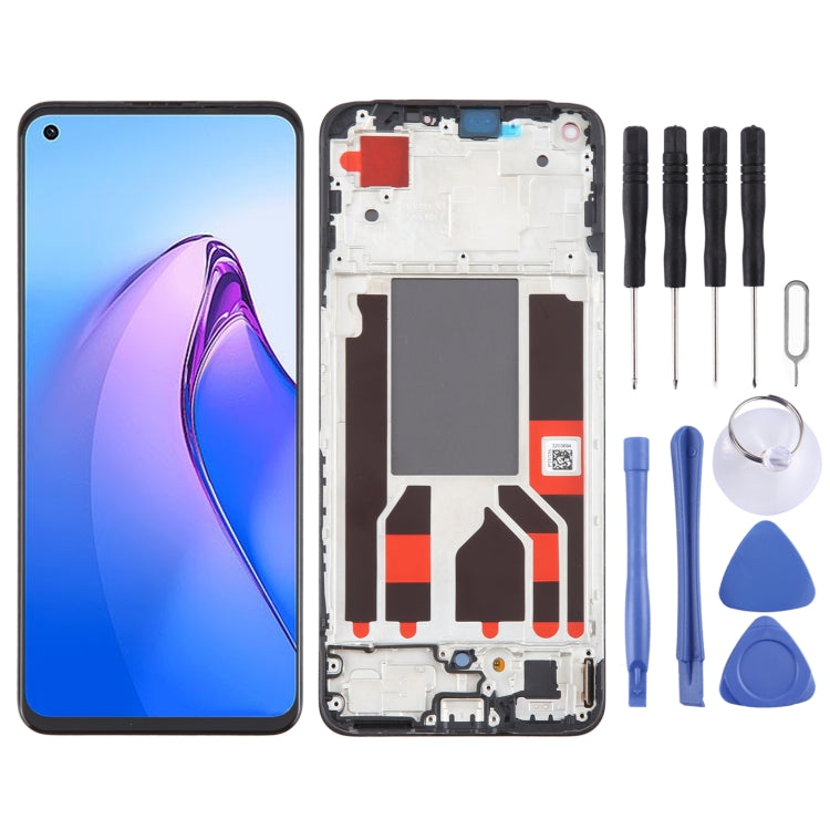 For OPPO Reno8 5G OLED LCD Screen Digitizer Full Assembly with Frame - LCD Screen by PMC TechLife | Online Shopping South Africa | PMC TechLife | Buy Now Pay Later Mobicred