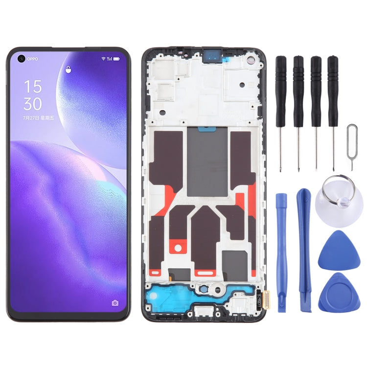 For OPPO Find X3 Lite OLED LCD Screen Digitizer Full Assembly with Frame - LCD Screen by PMC TechLife | Online Shopping South Africa | PMC TechLife | Buy Now Pay Later Mobicred