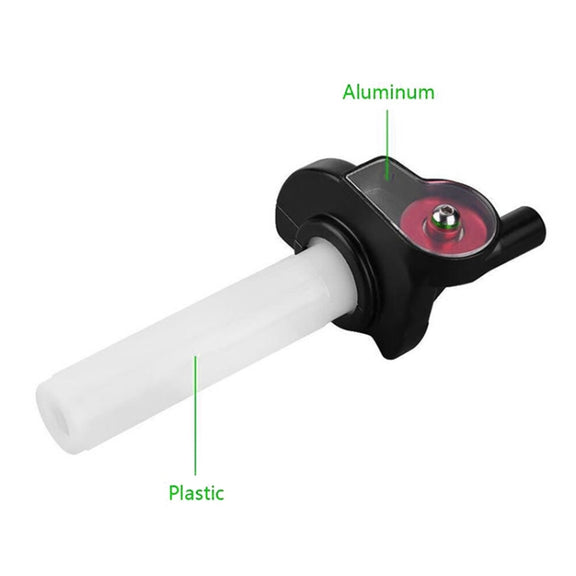 Off-road Motorcycle Modified 22mm Handle Throttle Clamp Hand Grip Big Torque Oil Visual Throttle Accelerator for with Cable(Red with Silver Throttle Cable)