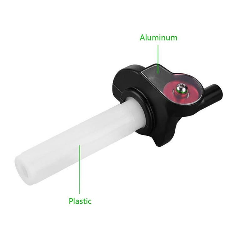 Off-road Motorcycle Modified 22mm Handle Throttle Clamp Hand Grip Big Torque Oil Visual Throttle Accelerator for with Cable(Red with Silver Throttle Cable)