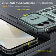 For Motorola Moto G Play 5G 2024 Armor PC + TPU Camera Shield Phone Case(Alpine Green)