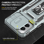 For Motorola Moto G Play 5G 2024 Armor PC + TPU Camera Shield Phone Case(Grey)