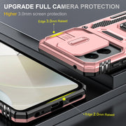 For Motorola Moto G Play 5G 2024 Armor PC + TPU Camera Shield Phone Case(Rose Gold)