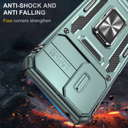 For Motorola Moto G Stylus 5G 2024 Armor PC + TPU Camera Shield Phone Case(Alpine Green)