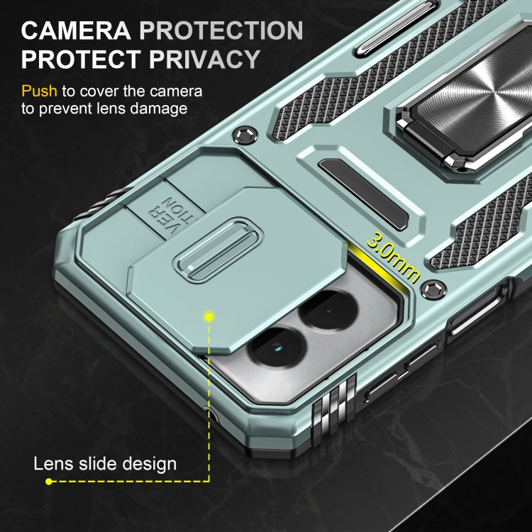 For Motorola Moto G Stylus 5G 2024 Armor PC + TPU Camera Shield Phone Case(Alpine Green) - Motorola Cases by PMC Jewellery | Online Shopping South Africa | PMC Jewellery | Buy Now Pay Later Mobicred