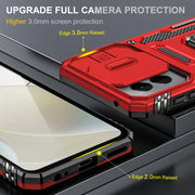 For Motorola Moto G Stylus 5G 2024 Armor PC + TPU Camera Shield Phone Case(Red)