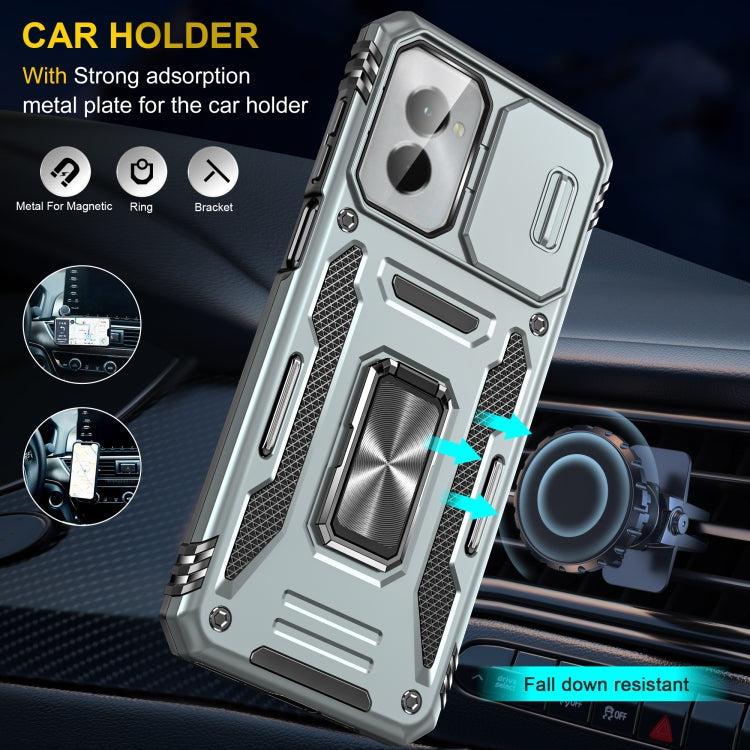 For Motorola Moto G Stylus 5G 2024 Armor PC + TPU Camera Shield Phone Case(Grey) - Motorola Cases by PMC Jewellery | Online Shopping South Africa | PMC Jewellery | Buy Now Pay Later Mobicred
