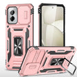 For Motorola Moto G Stylus 5G 2024 Armor PC + TPU Camera Shield Phone Case(Rose Gold) - free shipping - PMC Jewellery - Order now!