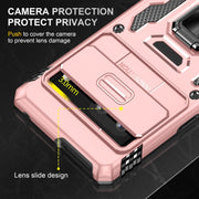 For Google Pixel 9/9 Pro Armor PC + TPU Camera Shield Phone Case(Rose Gold)