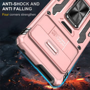 For Google Pixel 9 Pro XL 6.8 Armor PC + TPU Camera Shield Phone Case(Rose Gold)