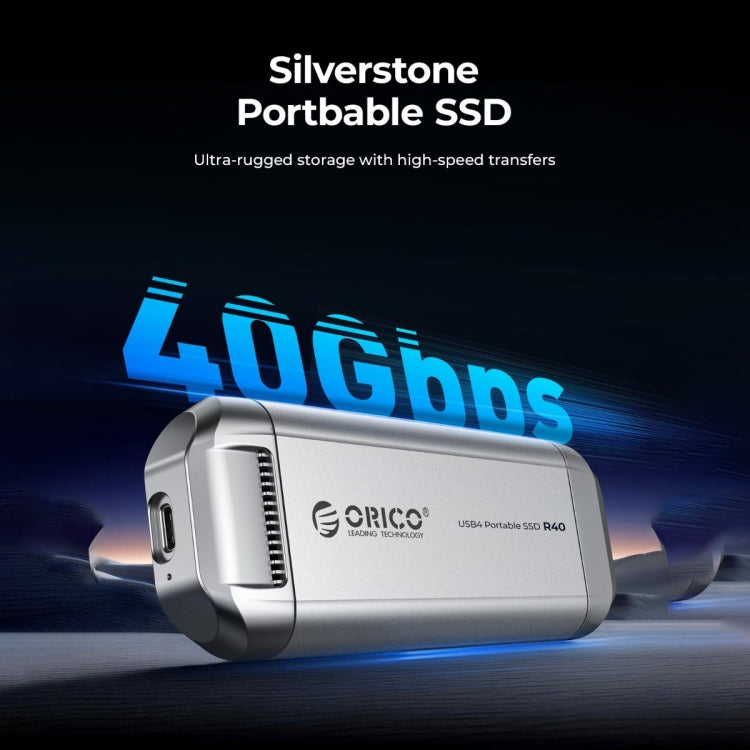 ORICO R40-2T 2TB 40Gbps Racing Car-Inspired Portable SSD Enclosure(Silver) - HDD Enclosure by ORICO | Online Shopping South Africa | PMC Jewellery | Buy Now Pay Later Mobicred