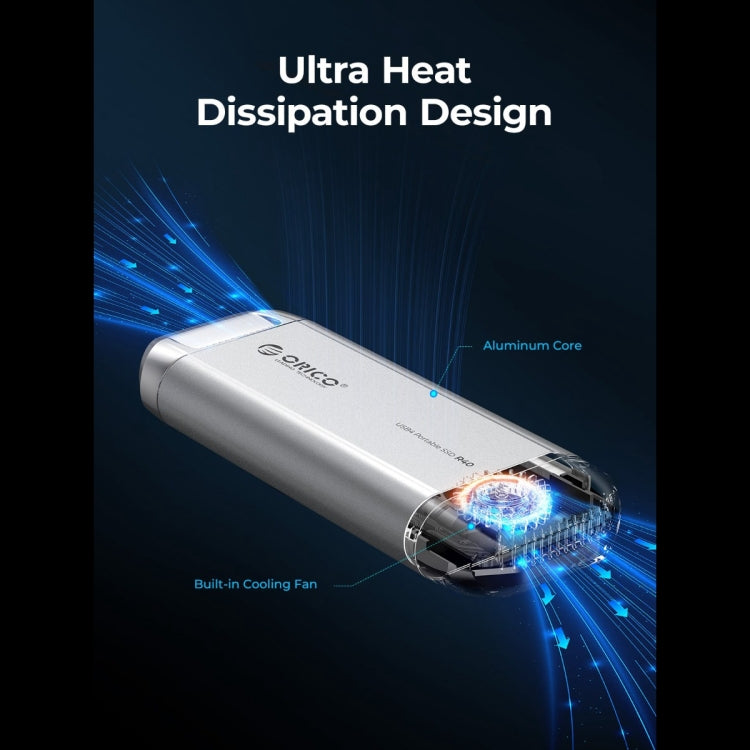 ORICO R40-2T 2TB 40Gbps Racing Car-Inspired Portable SSD Enclosure(Silver) - HDD Enclosure by ORICO | Online Shopping South Africa | PMC Jewellery | Buy Now Pay Later Mobicred