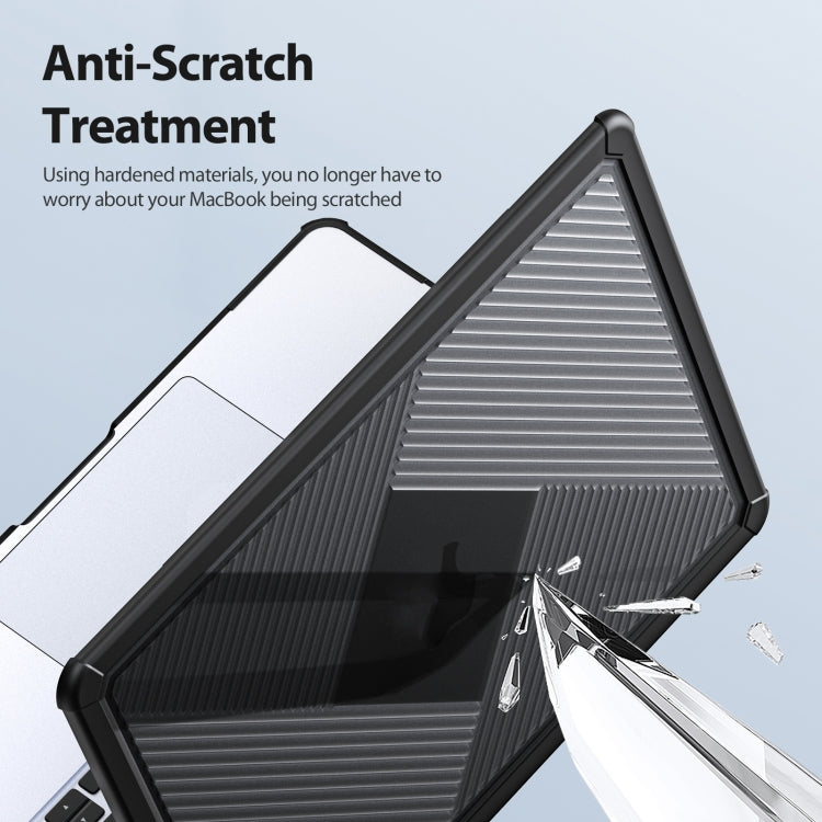 For MacBook Air 13.6 2022/2024 A2681 DUX DUCIS LCGH Laptop Frosted Protective Case(Black) - free shipping - PMC TechLife - Order now!