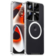 For Motorola Edge 50 Pro Frosted Metal MagSafe Magnetic Phone Case(Silver) - Motorola Cases by PMC TechLife | Online Shopping South Africa | PMC TechLife | Buy Now Pay Later Mobicred