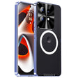 For Motorola Edge 50 Pro Frosted Metal MagSafe Magnetic Phone Case(Puprle) - Motorola Cases by PMC TechLife | Online Shopping South Africa | PMC TechLife | Buy Now Pay Later Mobicred