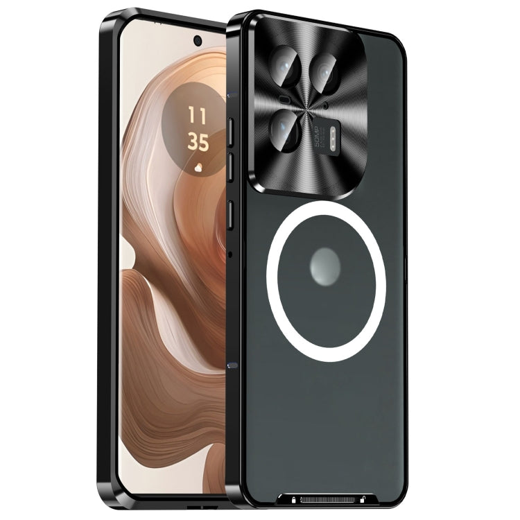 For Motorola Edge 50 Ultra Frosted Metal MagSafe Magnetic Phone Case(Black) - free shipping - PMC TechLife - Order now!