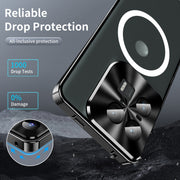 For Motorola Edge 50 Ultra Frosted Metal MagSafe Magnetic Phone Case(Black)