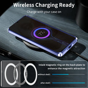 For Motorola Edge 50 Ultra Frosted Metal MagSafe Magnetic Phone Case(Puprle)