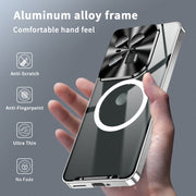 For Motorola Moto X50 Ultra Frosted Metal MagSafe Magnetic Phone Case(Silver)