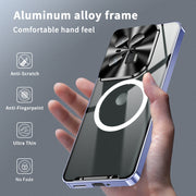 For Motorola Moto X50 Ultra Frosted Metal MagSafe Magnetic Phone Case(Puprle)