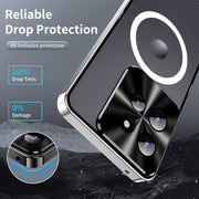 For Motorola Edge 50 Frosted Metal MagSafe Magnetic Phone Case(Silver)