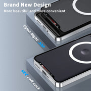 For Motorola Edge 50 Frosted Metal MagSafe Magnetic Phone Case(Silver)