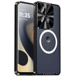 For Motorola Edge 2024 Frosted Metal MagSafe Magnetic Phone Case(Black) - free shipping - PMC Jewellery - Order now!