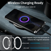 For Motorola Edge 2024 Frosted Metal MagSafe Magnetic Phone Case(Black)
