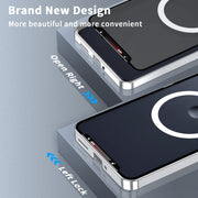 For Motorola Edge 2024 Frosted Metal MagSafe Magnetic Phone Case(Silver)
