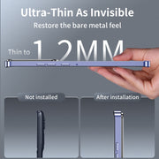 For Motorola Edge 2024 Frosted Metal MagSafe Magnetic Phone Case(Puprle)