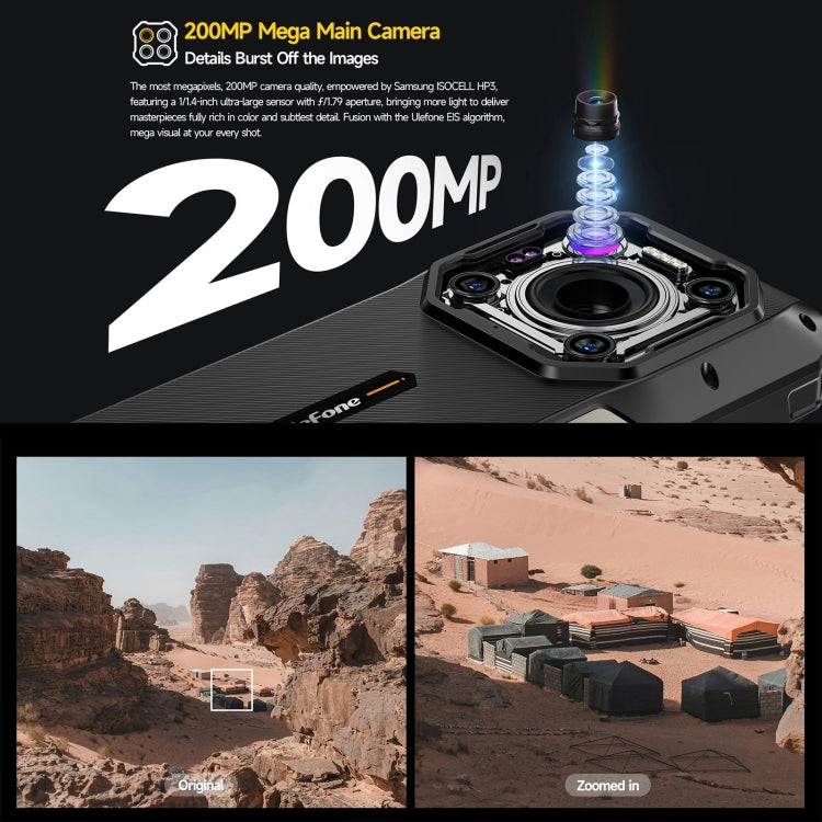 Ulefone Armor 26 Ultra Rugged Phone, 12GB+512GB, 6.78 inch Android 13 MediaTek Dimensity 8020 Octa Core, Network: 5G, NFC(Black) - free shipping - PMC TechLife - Order now!