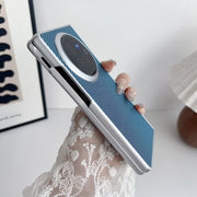 For vivo X Fold3 Pro Kevlar Carbon Fiber Ultra-thin Shockproof Phone Case(Blue)