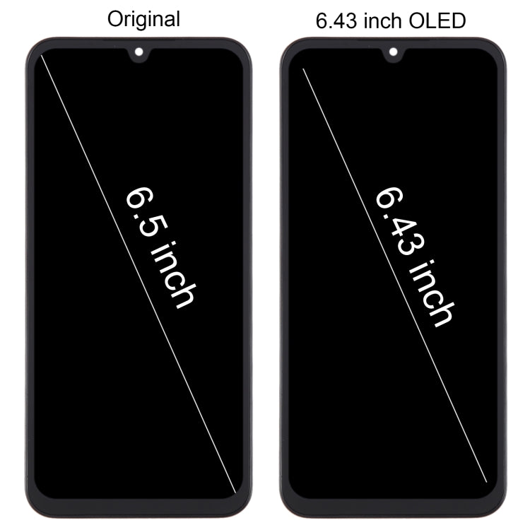 For Samsung Galaxy A15 5G SM-A156B 6.43inch OLED LCD Screen Digitizer Full Assembly with Frame