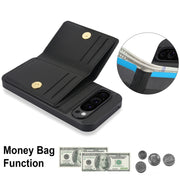 For Google Pixel 9 Pro XL RFID Anti-theft Card Ring Holder Phone Case(Black)
