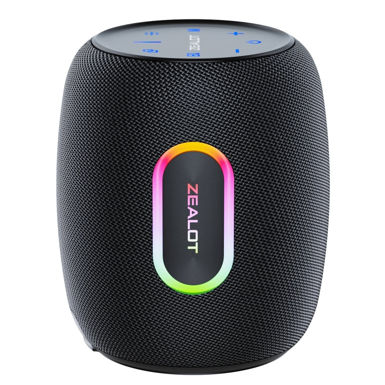 Zealot S64 Shocking Sound Super Subwoofer Bluetooth Speaker with RGB Light(Black) - free shipping - PMC Jewellery - Order now!