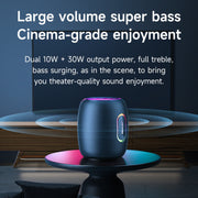 Zealot S64 Shocking Sound Super Subwoofer Bluetooth Speaker with RGB Light(Black)