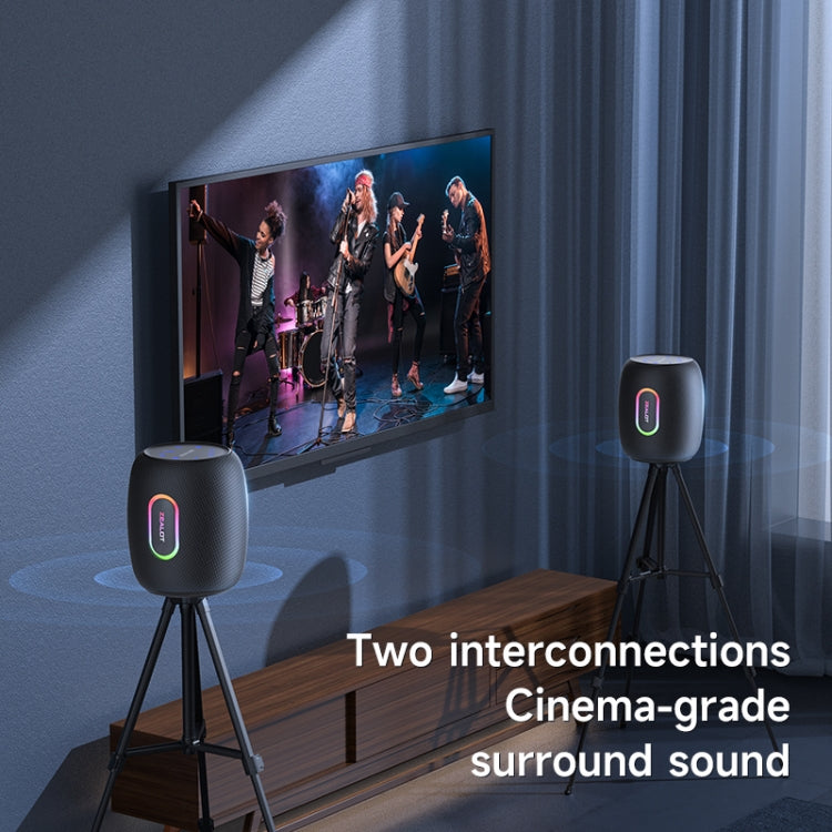 Zealot S64 Shocking Sound Super Subwoofer Bluetooth Speaker with RGB Light(Black) - free shipping - PMC Jewellery - Order now!