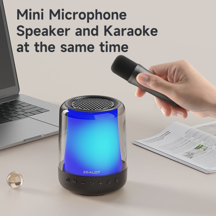Zealot S66M RGB Rhythmic Light Karaoke Wireless Speaker, Style:Dual Mic(Black) - free shipping - PMC Jewellery - Order now!
