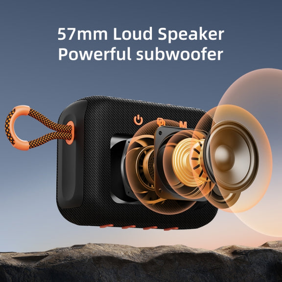Zealot S75 Portable Outdoor IPX6 Water-resistant Bluetooth Speaker(Grey)