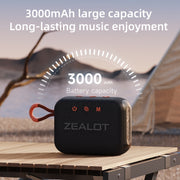 Zealot S75 Portable Outdoor IPX6 Water-resistant Bluetooth Speaker(Blue)