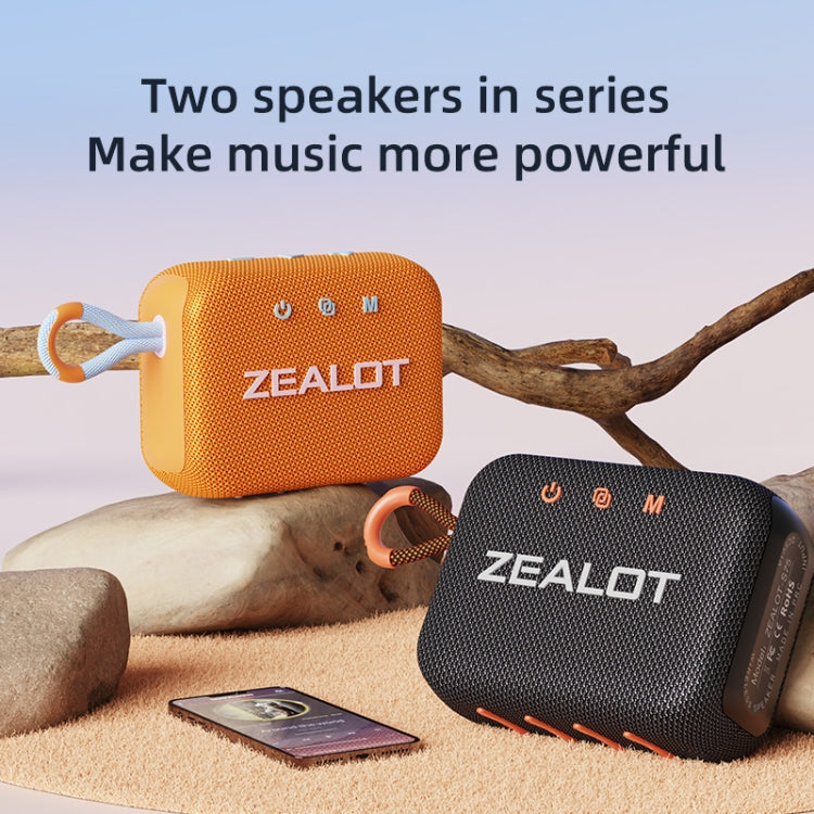 Zealot S75 Portable Outdoor IPX6 Water-resistant Bluetooth Speaker(Blue)